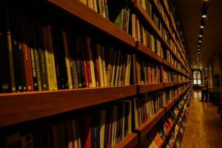 Interior of an independent bookstore with shelves of books and cozy reading areas