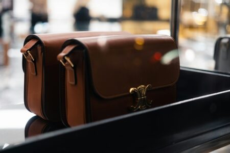 Elegant display of luxury designer handbags showcasing the premium consignment market