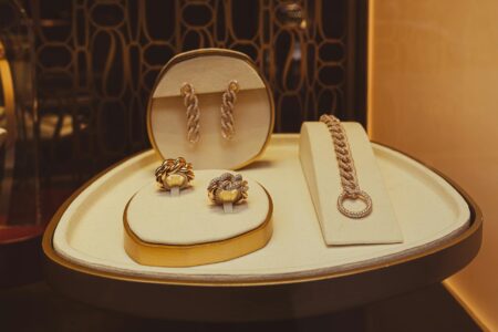 Close-up of elegant rings on a hand showing the sophisticated appearance of smart rings