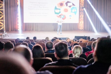 Diabetes Association Removes Scientists for Handing Out Its Own Journal Rows of seats in a large medical conference hall with attendees gathered