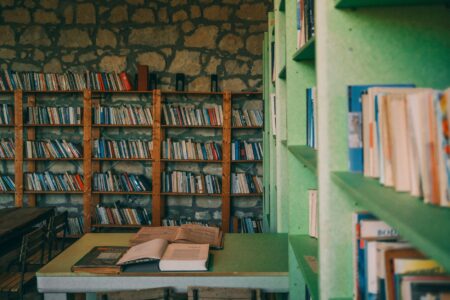 Paul Celan, AI Boyfriends, and Galileo Fakes: A Week in Books Stack of open books on a wooden table in a library setting