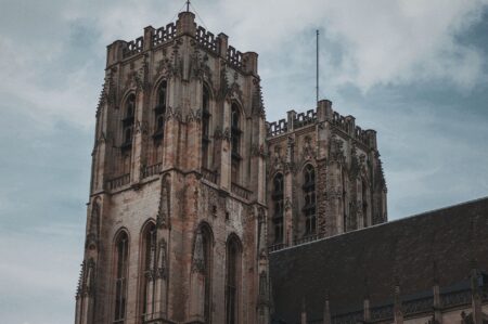 The Monk Who Flew in 1010 May Have Watched the Wrong Comet Stone tower of a medieval abbey against an overcast sky