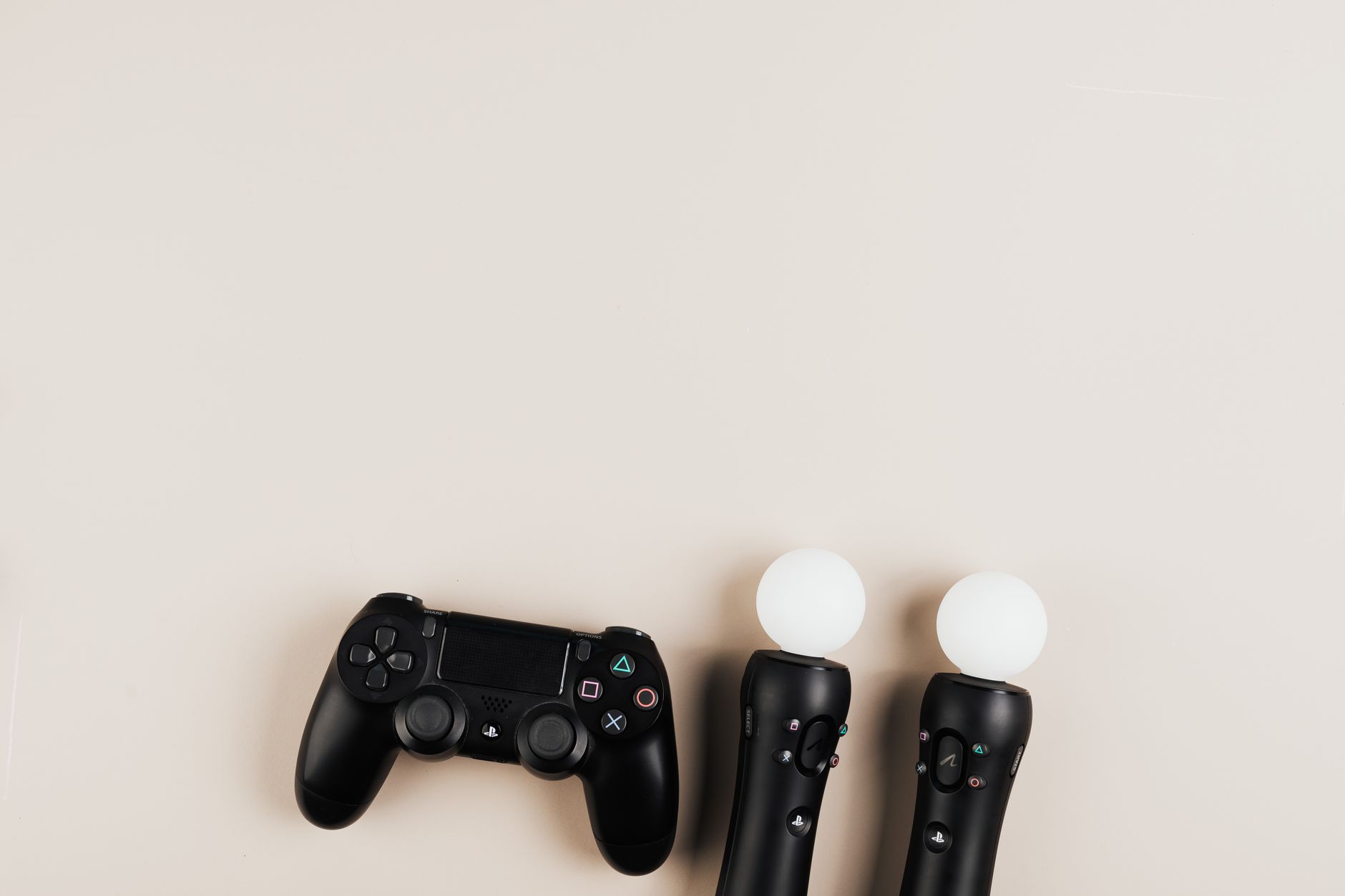 A game controller resting on a surface, representing console gaming purchases