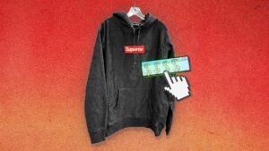 Vintage Resellers Are Getting Squeezed Out of Their Own Market A rack of vintage clothing including denim jackets and band tees at a thrift store
